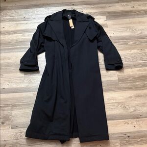 BRAND NEW! SKIMS Onyx Boyfriend Fleece Trench Coat